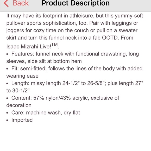 Funnel neck pullover - Picture 9 of 9